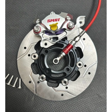 Combo 4 món Heo Smrt 2pis, Pas CNC, Đĩa Racing 86 M3-M4, Dây dầu ngắt - Full ốc, chỉ 2.17 triệu