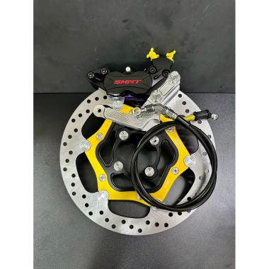 Combo 4 món Heo Smrt 4pis, Pas CNC, Đĩa Brembo 267mm, Dây dầu inox 2 đầu, Full ốc salay - Giá 22,5 triệu