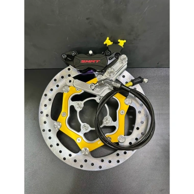Combo 4 món Heo Smrt 4pis, Pas CNC, Đĩa Brembo 267mm, Dây dầu inox 2 đầu, Full ốc salay - Giá 22,5 triệu