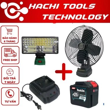 Combo 4 món quạt đèn Workfix chân phổ thông Makita 4cm - Giá ưu đãi 701.000₫
