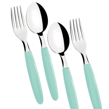 Combo 4 Muỗng Nĩa Tramontina Ipanema Cán Màu - Thép Không Gỉ, Giá 18.000₫