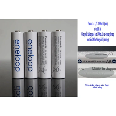 Combo 4 Pin Sạc AA 1.900mAh ENELOOP - 2.100 Lần Sạc Lại, Giá 155.000đ