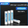 Combo 4 Pin Sạc AA AAA Beston Nhập khẩu chính hãng - Dung Lượng cao, dùng cho micro và đồ chơi, 55.000 VND 3