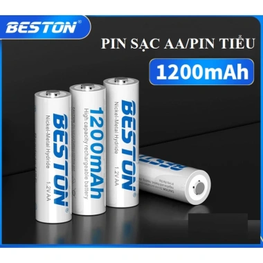 Combo 4 Pin Sạc AA AAA Beston Nhập khẩu chính hãng - Dung Lượng cao, dùng cho micro và đồ chơi, 55.000 VND 4