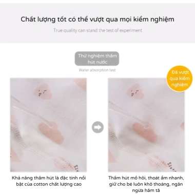 Combo 4 quần chip bé gái cotton kháng khuẩn thoáng mát 2-15 tuổi Uni Baby 150k 6