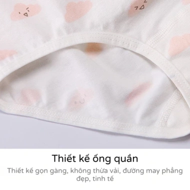 Combo 4 quần chip bé gái cotton kháng khuẩn thoáng mát 2-15 tuổi Uni Baby 150k 7