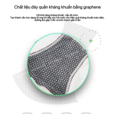 Combo 4 quần lót nữ Cottom không lộ viền - mềm mại, kháng khuẩn, thoáng khí, giá 55k