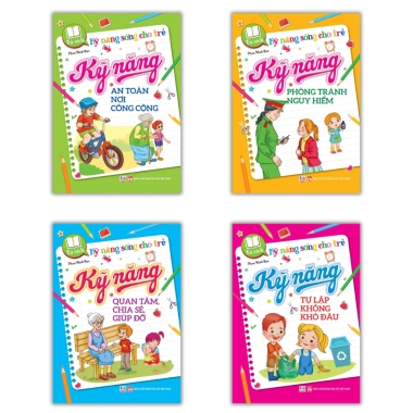 Combo 4 Quyển Sách Kỹ Năng Sống Trẻ Em: Giá Ưu Đãi 102.400₫, Rèn Luyện Tư Duy và Tự Tin