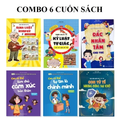 Combo 4 Sách Kỷ Luật Tự Giác, Định Luật Murphy, Giao Tiếp 6-12 Tuổi - 49.000 VND
