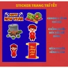 Combo 4 tờ Sticker Tết 2.026 - Decal Cửa Kính, Trang trí quán cafe, nhà cửa, mẫu đẹp xuân bình an may mắn, giảm giá 27k 2