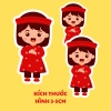 Combo 4 tờ Sticker Tết 2.026 - Decal Cửa Kính, Trang trí quán cafe, nhà cửa, mẫu đẹp xuân bình an may mắn, giảm giá 27k 4