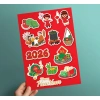Combo 4 tờ Sticker Tết 2.026 - Decal Cửa Kính, Trang trí quán cafe, nhà cửa, mẫu đẹp xuân bình an may mắn, giảm giá 27k 9