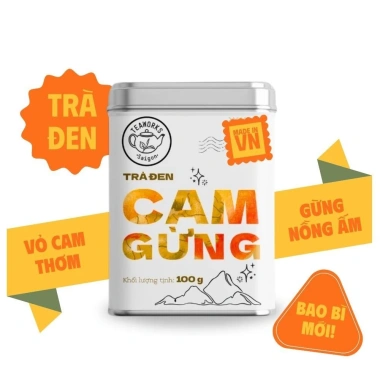 Combo 4 trà thảo mộc: đen cam gừng, xanh lá dứa, oolong quế hoa, đen gạo rang 100g - Giá ưu đãi 54.150 đồng