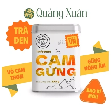 Combo 4 trà thảo mộc: đen cam gừng, xanh lá dứa, oolong quế hoa, đen gạo rang 100g - Giá ưu đãi 54.150 đồng 6