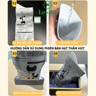Combo 4 Túi Đựng Nước Tiểu Nôn Ói Khẩn Cấp LESITA 700CC Dùng Trên Xe Sức – Tiện lợi, Giá ưu đãi 60.000đ 5 Combo 4 Túi Đựng Nước Tiểu Nôn Ói Khẩn Cấp LESITA 700CC Dùng Trên Xe Sức – Tiện lợi, Giá ưu đãi 60.000đ 5