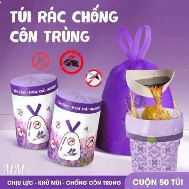 Combo 4 Túi Rác Oải Hương Dây Kéo Siêu Dày Dai Chắc - Giá Ưu Đãi 19.990₫