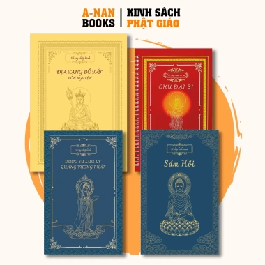 Combo 4 Vở Sổ Chép Kinh Cao Cấp Kinh Địa Tạng, Đại Bi, Sám Hối, Dược Sư - Tặng Bút, Giá 33.000 VND 9