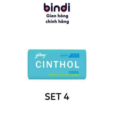 Combo 4 xà phòng Godrej Cinthol 100g - Giá 46.200₫, khử mùi, sạch sâu, bảo vệ da