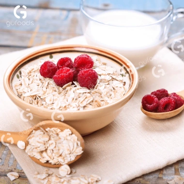 Combo 4 Yến mạch tươi cán mỏng GUfoods - Giàu chất xơ, Healthy, Tập gym, Eat clean 500g 9