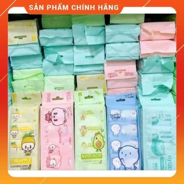 Combo 40 gói Khăn ướt Mini không mùi, vải không dệt – Đi học, đi chơi, 72.000₫