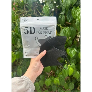 Combo 400 Cái Khẩu Trang 5D Tấn Phát 3 Lớp Kháng Khuẩn Chống Nắng 3 Màu Trắng Đen Xám