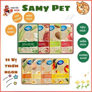 Combo 48 Gói Mix Pate SNAPPY TOM Trái Cây & Rau Củ 70g Dinh Dưỡng Tiện Lợi Giá Ưu Đãi