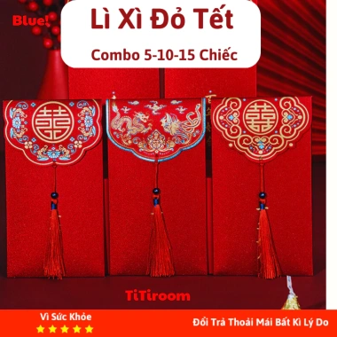 Combo 5-10-15 Bao Lì Xì Tết Đỏ - Bao Lì Xì Đám Cưới và Bê Tráp Giá Sốc 19k Combo 5-10-15 Bao Lì Xì Tết Đỏ - Bao Lì Xì Đám Cưới và Bê Tráp Giá Sốc 19k