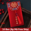 Combo 5-10-15 Bao Lì Xì Tết Đỏ - Bao Lì Xì Đám Cưới và Bê Tráp Giá Sốc 19k 9