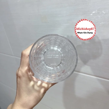 Combo 5-10 Cốc Nhựa Meka Giả Thuỷ Tinh 455ml Chống Vỡ Hoạ Tiết Đan Mây Sang Trọng Chịu Nhiệt Dày Dặn Giá 68.000 VND