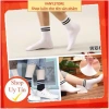 Combo 5-10 Đôi Tất Unisex Cổ Cao Trung Thấp Sọc Đen Trắng Phong Cách Hàn Sang Trọng TA58 Giá 60.000đ
