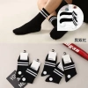 Combo 5-10 Đôi Tất Unisex Cổ Cao Trung Thấp Sọc Đen Trắng Phong Cách Hàn Sang Trọng TA58 Giá 60.000đ 3