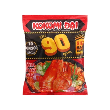 Combo 5-10 gói Mì Kokomi Tôm chua cay mới 75g-90g chỉ 31.000 VND (giá gốc 37.820 VND) 4