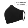 Combo 5-10 Khẩu Trang Vải Đen 3 Lớp Nam Nữ - Chống Nắng Bụi Mịn, Thoải Mái, Giặt Được Unisex, Giá 45.000₫