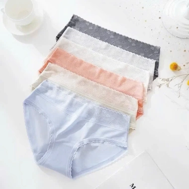 COMBO 5-10 Quần Lót Nữ Lụa Băng Mềm Cạp Ren Tim Mềm Mại Tôn Dáng Hương Havana Giá chỉ 80.000 VND