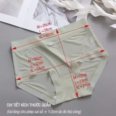 Combo 5-10 Quần Lót Nữ Lụa Băng Su Siêu Mỏng Thoáng Mát, Tôn Dáng - 67.619 VND