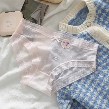 Combo 5-10 Quần Lót Nữ Ren Sexy Họa Tiết Trái Tim Gợi Cảm - Giá Ưu Đãi 80.000 VND