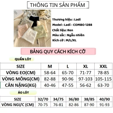 Combo 5-10 Quần Lót Nữ Ren Sexy họa tiết trái tim quyến rũ - 125.900 VND