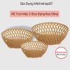 Combo 5-10 rổ tròn mây 3 size nhựa đan giả mây - Đựng rau sống, hoa quả xinh xắn 26.000₫ 5