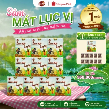 Combo 5 10 Set Sâm Mát Lục Vị 10-12L Nguyên Liệu Nấu Tặng Hạt Chia 189.000đ