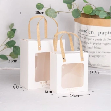 Combo 5-10 Túi Hộp Mặt Kính Quai Cói Sang Trọng - Đựng Bánh Trung Thu & Đồ Đa Dạng, Giá 52.000₫ 4