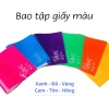 Combo 5 Bìa Bao Tập Vở Học Sinh 20.5cm - Kiếng Trong + Giấy Màu, Giá 15.000 VND