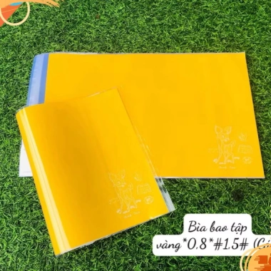 Combo 5 Bìa Bao Tập Vở Học Sinh 20.5cm - Kiếng Trong + Giấy Màu, Giá 15.000 VND 4
