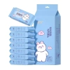 Combo 5 bịch 40 gói Khăn Giấy ướt mini bỏ túi - du lịch, không gây kích ứng da 7
