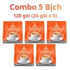 Combo 5 bịch Cà phê sữa Good Morning 480g 3 trong 1 - 24 gói 20g, giá 255.000₫