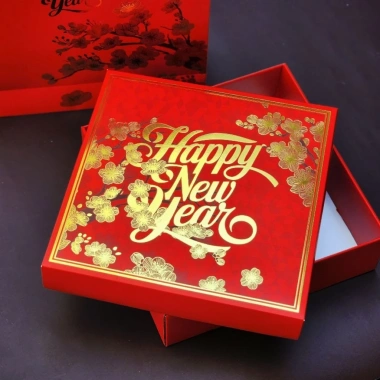 Combo 5 bộ hộp Happy New Year 32x32x10cm - Giá giảm còn 262.800₫, quà tặng năm mới 4