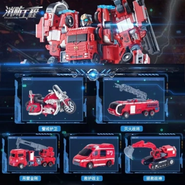 Combo 5 Bộ Robot Biến Hình Xe Cứu Hộ - Đồ Chơi An Toàn, Giá Ưu Đãi 245.000₫ 2