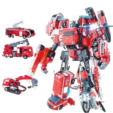 Combo 5 Bộ Robot Biến Hình Xe Cứu Hộ - Đồ Chơi An Toàn, Giá Ưu Đãi 245.000₫ 6