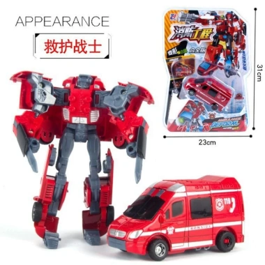 Combo 5 Bộ Robot Biến Hình Xe Cứu Hộ - Đồ Chơi An Toàn, Giá Ưu Đãi 245.000₫ 7