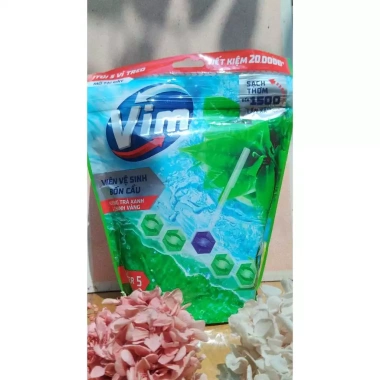 Combo 5 Bộ Viên Treo Bồn Cầu Vim 50g - Giá Ưu Đãi 111.000đ (NSX 2.025 - HSD 2.027)