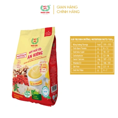 Combo 5 Bột Ngũ Cốc Ăn Kiêng VIỆT ĐÀI Không Đường – Dinh Dưỡng Đầy Đủ, Hỗ Trợ Giảm Cân 525g